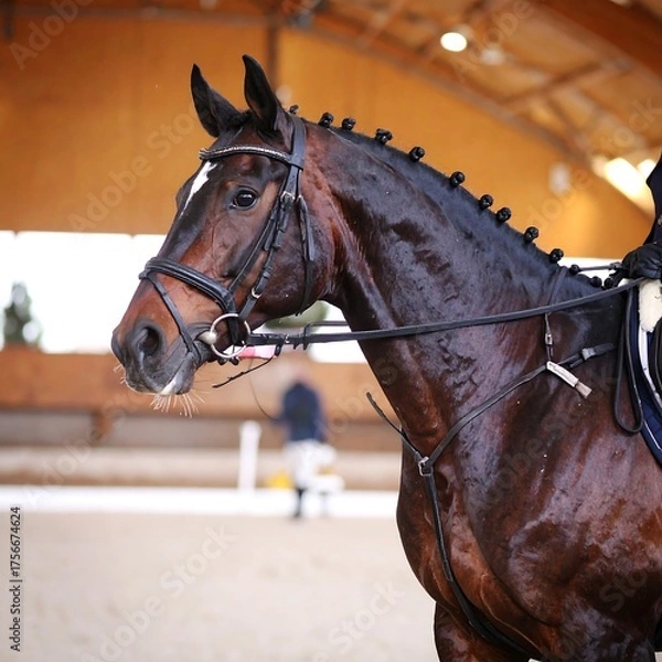 Obraz Horse in riding arena