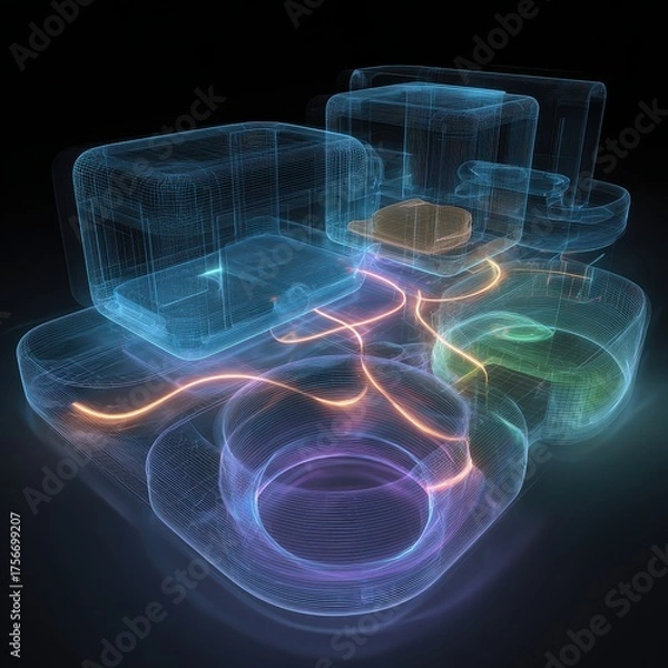 Obraz A 3d image of a camera