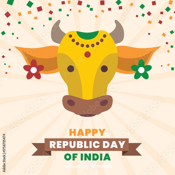 Obraz Yellow bull theme