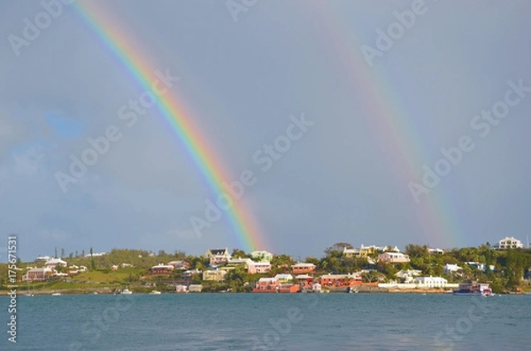 Obraz Double rainbow, Hamilton, Bermuda