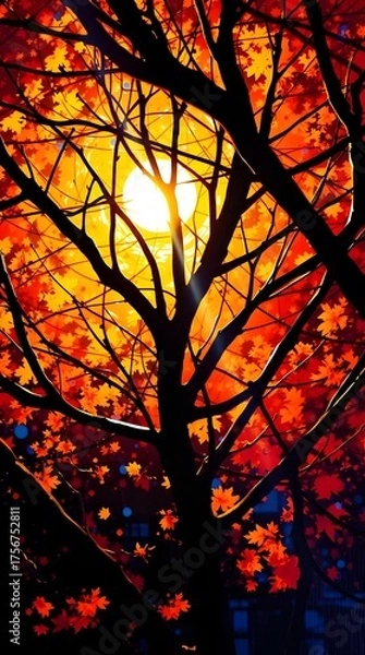 Fototapeta Amber Veins