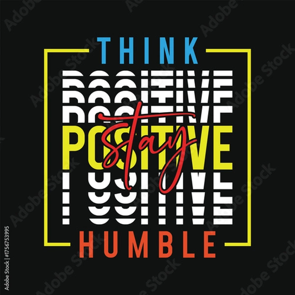 Obraz Best awesome motivational quotes typography 
tshirt design