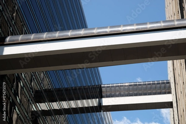 Fototapeta Low angle view of modern building facade