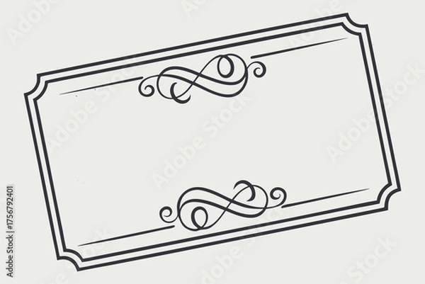 Fototapeta Vintage Blank Ribbon Vector Silhouette Collection – Retro Banner and Label Design Elements