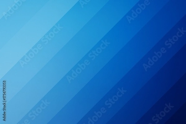 Obraz Abstract Blue Gradient Stripes Background with Diagonal Lines