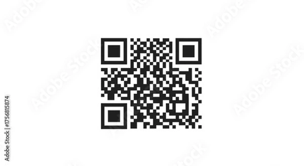 Fototapeta Digital bridge linking physical to virtual world a visual code communication method