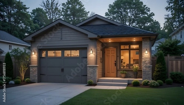 Obraz Cozy Detached Garage ADU | Suburban Accessory Dwelling Unit Design