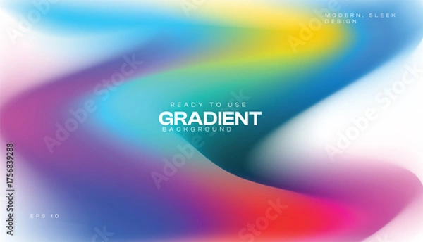 Obraz Modern Abstract Gradient background with vibrant colors
