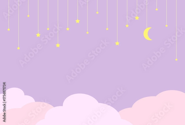 Obraz 背景素材　夢みる夜空