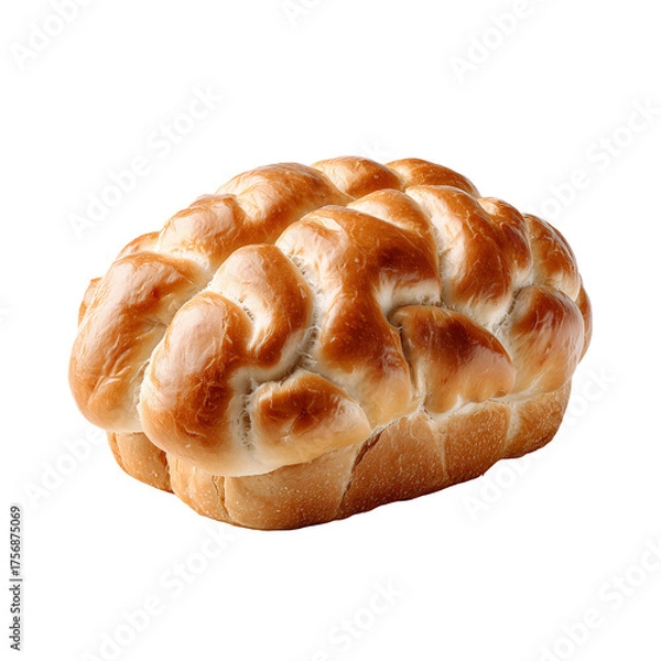 Obraz Fresh braided bread loaf