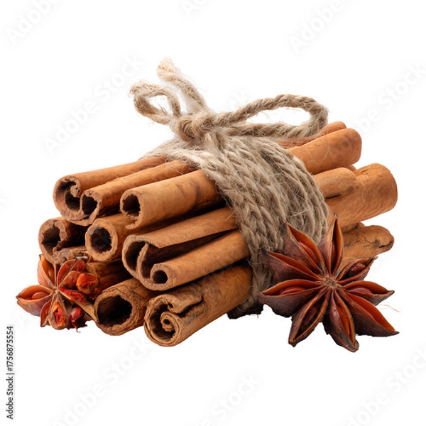 Obraz Cinnamon sticks and star anise