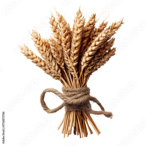 Obraz Wheat ears bundle tied with rope