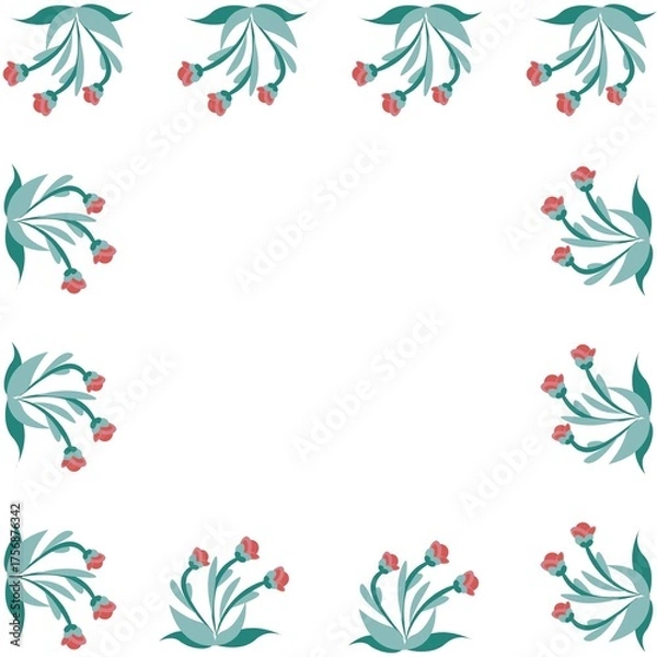 Fototapeta Digital paper, heart paper, seamless paper, seamless pattern, pattern, boho, boho pattern, paper