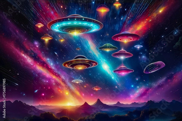 Obraz Flying saucers