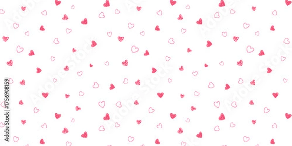 Obraz ハートのシームレス背景パターン