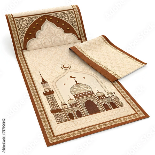 Obraz ishraq janamaz brown and beige