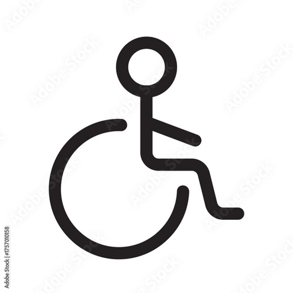 Obraz disabled parking sign