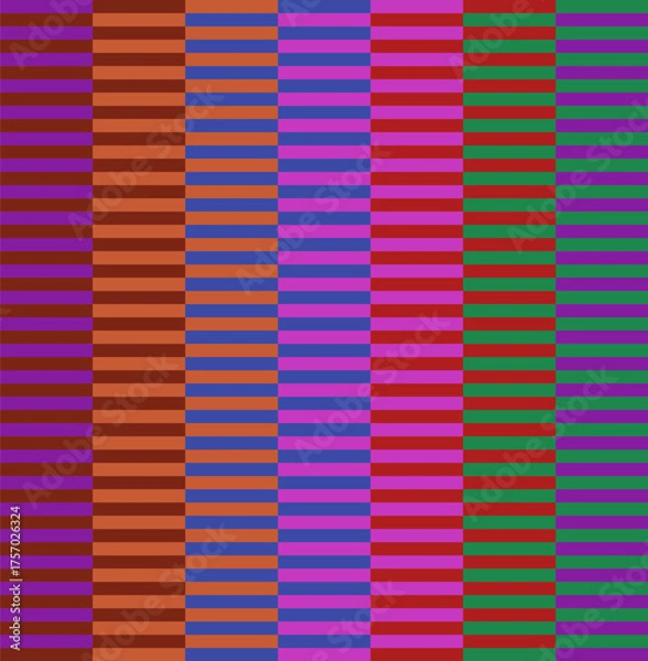 Obraz Seamless abstract pattern with geometric stripes