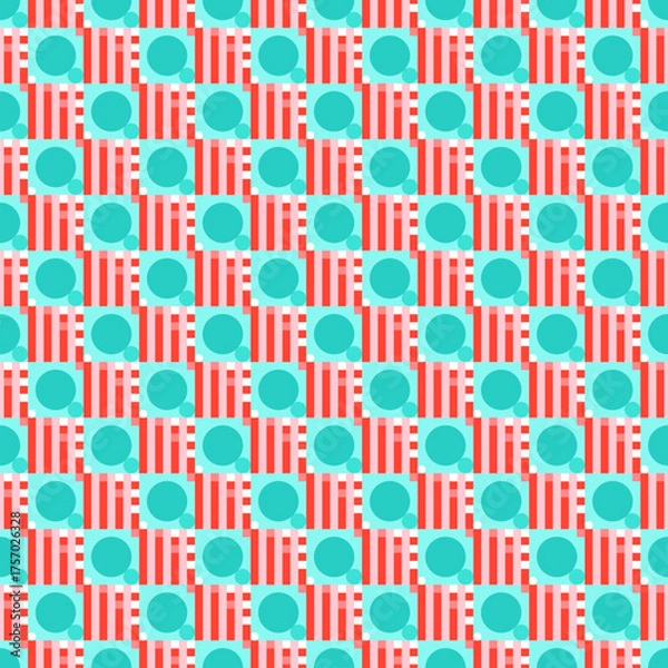 Obraz Seamless abstract pattern with geometric shapes