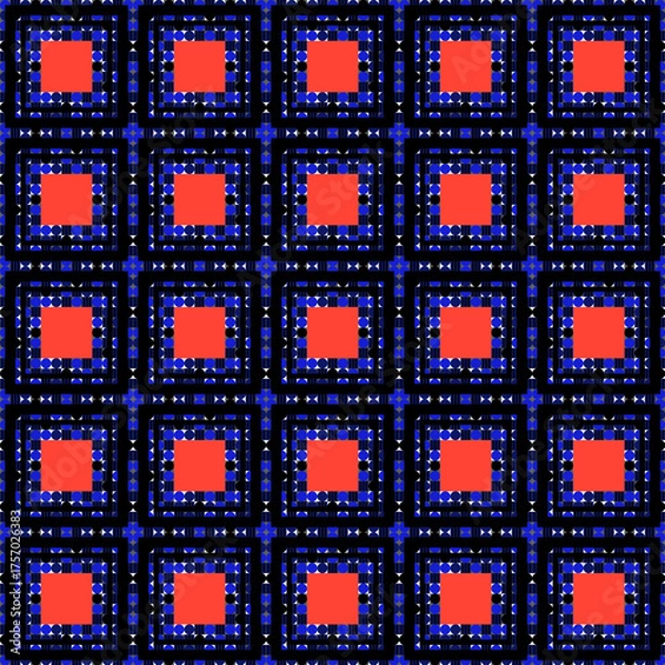 Obraz Seamless abstract pattern with geometric shapes