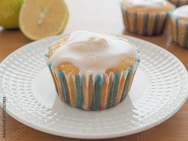 Obraz 手作りのレモンヨーグルトマフィン