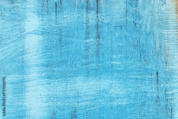 Obraz abstract background of an old painted blue rusty metal surface close up