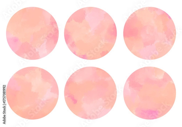 Fototapeta 水彩のにじみのフレーム