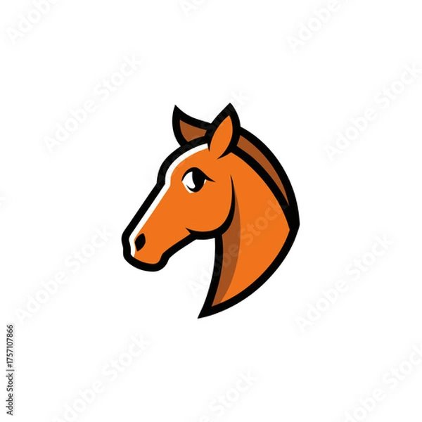 Obraz horse head vector