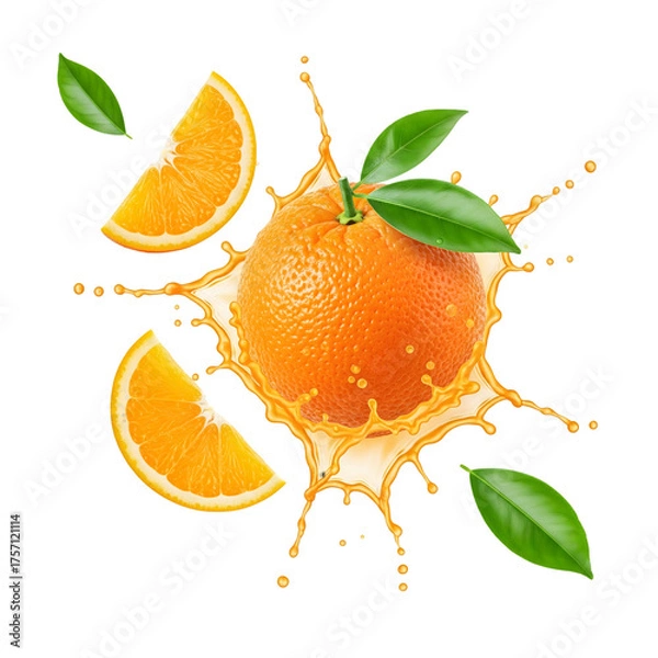 Obraz Vibrant Orange Splash