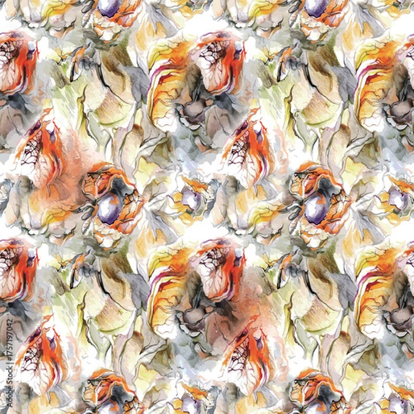 Fototapeta Abstract illustrator artwork texture,warm colors