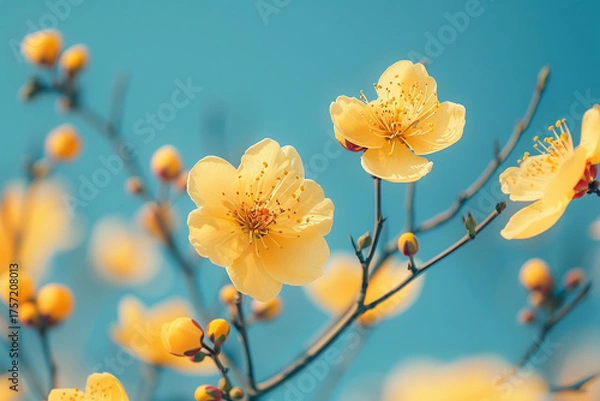 Fototapeta Embrace beauty and freshness of air, as clear sky and crisp atmosphere provide a limitless canvas for creativity and endless opportunities to explore and dream   