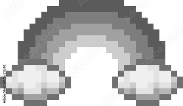 Obraz 픽셀 무지개 구름