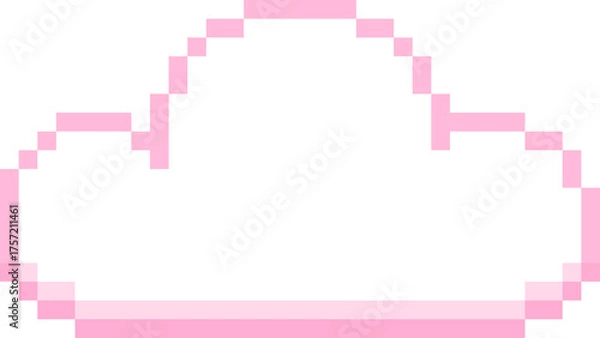 Obraz 픽셀 무지개 구름