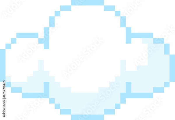 Obraz 픽셀 무지개 구름