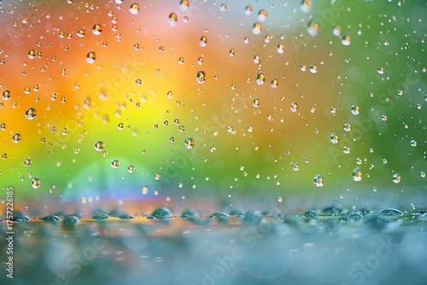 Fototapeta Experience magical and transient beauty of rainbows, as light bends through raindrops to create a fleeting connection between earth and sky, showcasing wonders of nature in a brief and enchanting mome