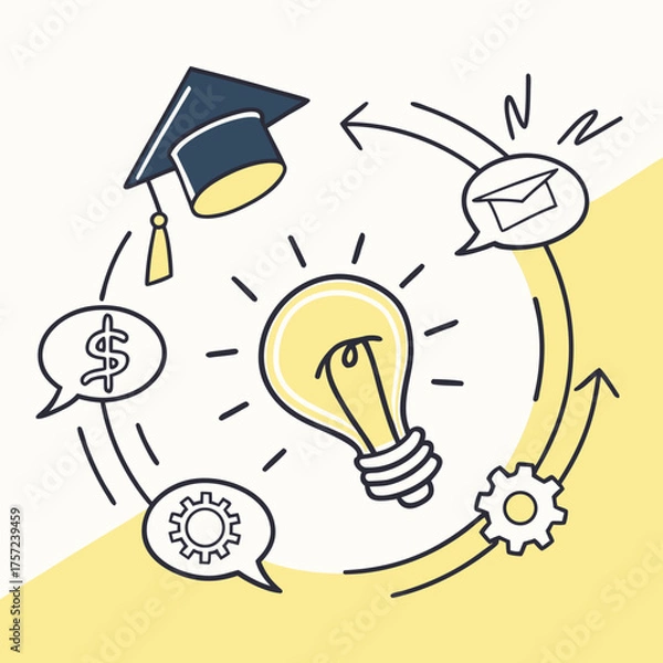 Fototapeta Colleagues in a business meeting discussing a project presentation