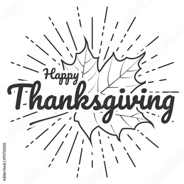 Obraz happy thanksgiving