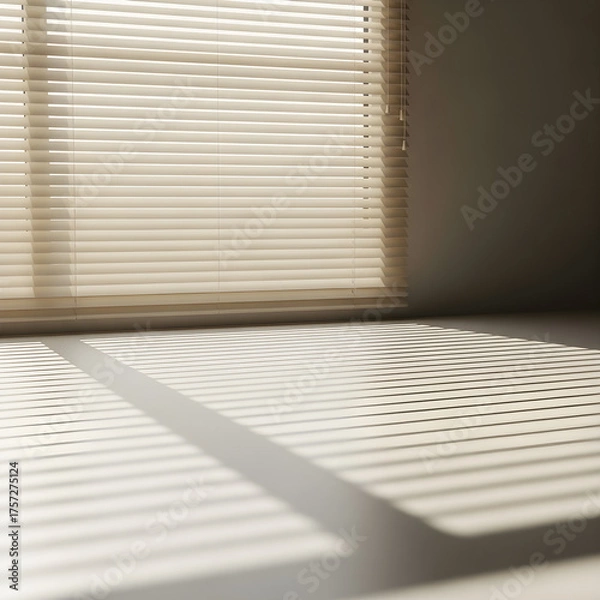 Obraz Soft Sunlight Filtering Through Window Blinds