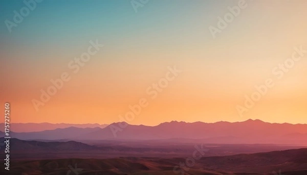 Obraz sunset in the mountains