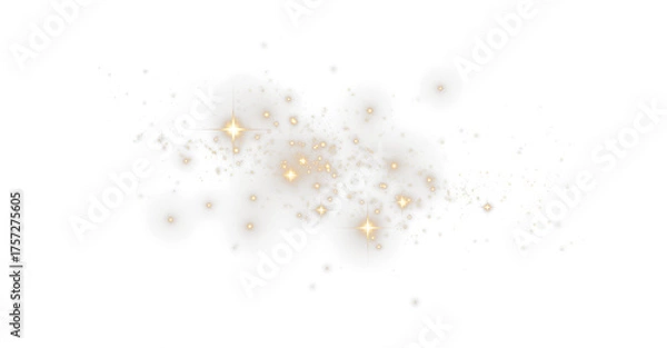 Fototapeta This enchanting Christmas Garland PNG overlay features sparkling stars and boasts a fully transparent background