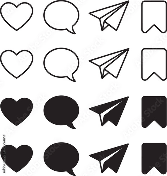 Fototapeta set of vector arrow icons and glossy symbol design elements