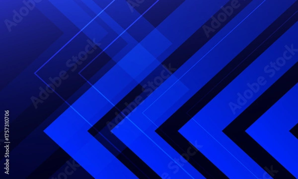 Obraz Abstract blue lines background. Vector illustration