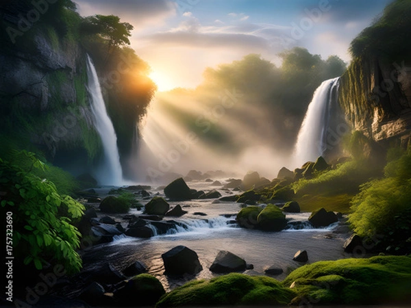 Fototapeta Wasserfall 