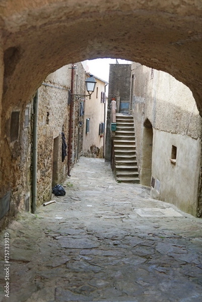 Obraz Ancient port in Giglio Castello, Tuscan Archipelago, Italy