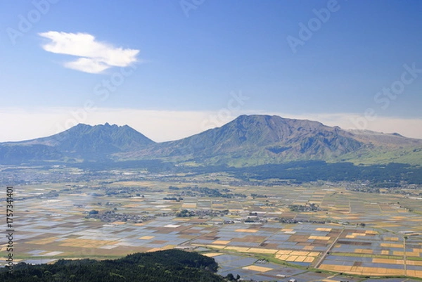 Obraz 5月の阿蘇山