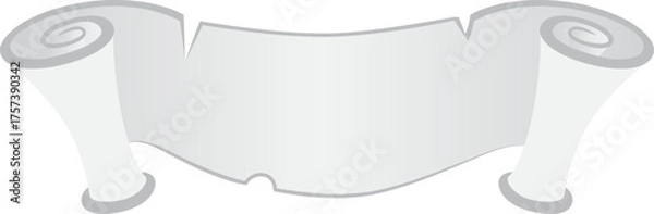 Obraz gradient Ribbon label tag for copy space text sign vintage retro illustration design