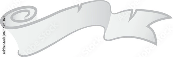 Obraz gradient Ribbon label tag for copy space text sign vintage retro illustration design