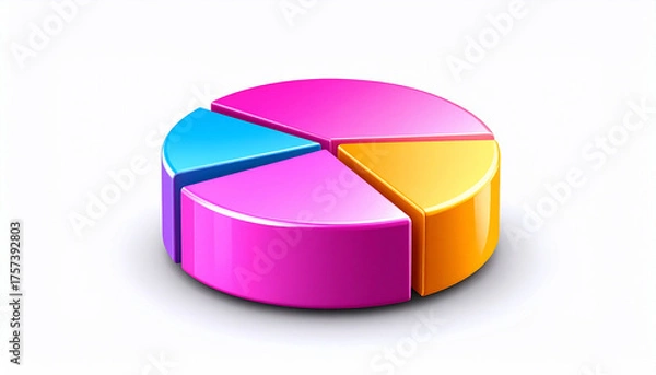 Obraz Colorful Pie Chart Diagram