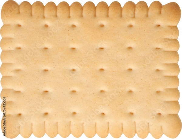 Obraz Biscuit isolated on white background