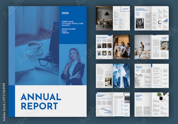 Obraz Annual Report Brochure Layout